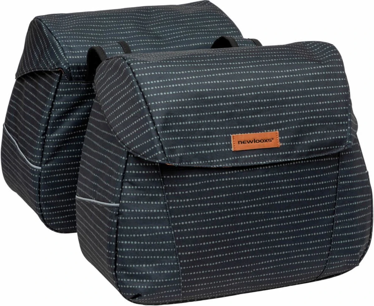 New Looxs Forest Joli Dubbele Fietstas - 37 Liter - Blauw 18 New Looxs Forest Joli Dubbele Fietstas - 37 Liter - Blauw - Afbeelding 16