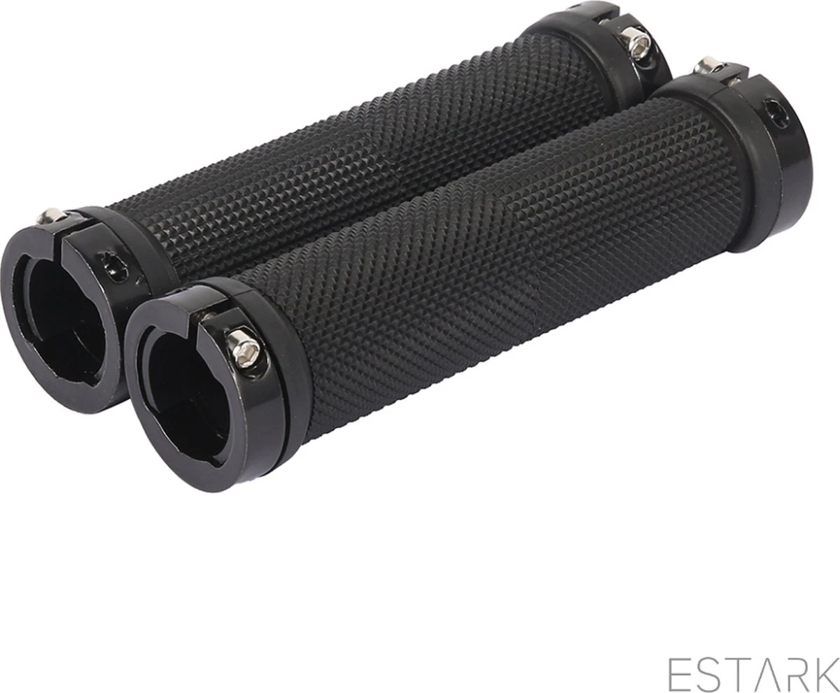 ESTARK® - Fietshandvatten - Lock-On - Handvatten - Universeel - Fiets – Mountainbike – Professioneel - Grips - Extra Grip – Fietshandvaten -Handvaten - Handig Te Monteren - Anti-slip – Fietsen – Stuur – Bikegrips – Lock-on Aanspanbaar - Zwart - LO-zw 8 ESTARK® - Fietshandvatten - Lock-On - Handvatten - Universeel - Fiets – Mountainbike – Professioneel - Grips - Extra Grip – Fietshandvaten -Handvaten - Handig Te Monteren - Anti-slip – Fietsen – Stuur – Bikegrips – Lock-on Aanspanbaar - Zwart - LO-zw - Afbeelding 6