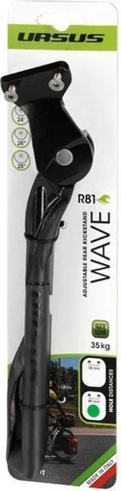 Achterstandaard Ursus Wave Met 40 Mm Plaat - Zwart -Volare Shop 296x1200