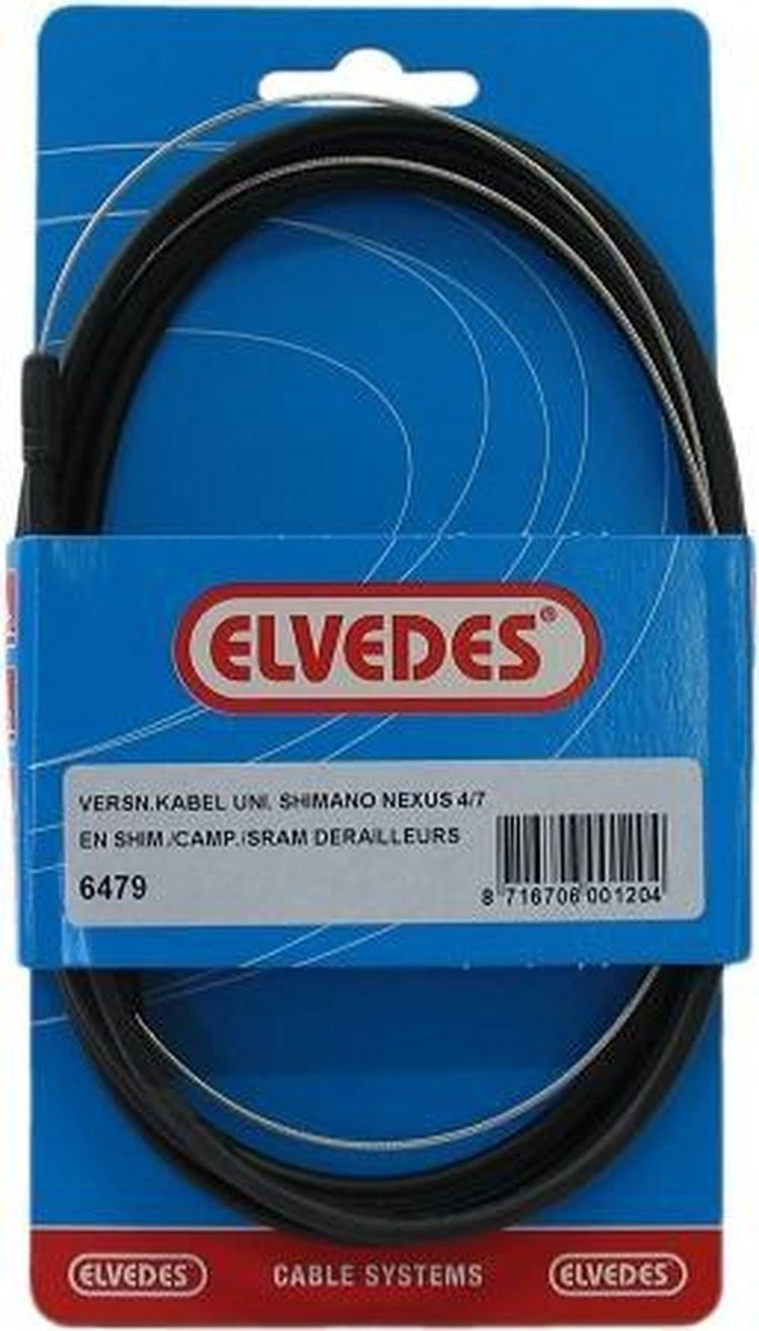 Versnellingskabelset Elvedes Nexus 3 1700 / 2250 Mm RVS - Zwart (op Kaart) 8 Versnellingskabelset Elvedes Nexus 3 1700 / 2250 Mm RVS - Zwart (op Kaart) - Afbeelding 6