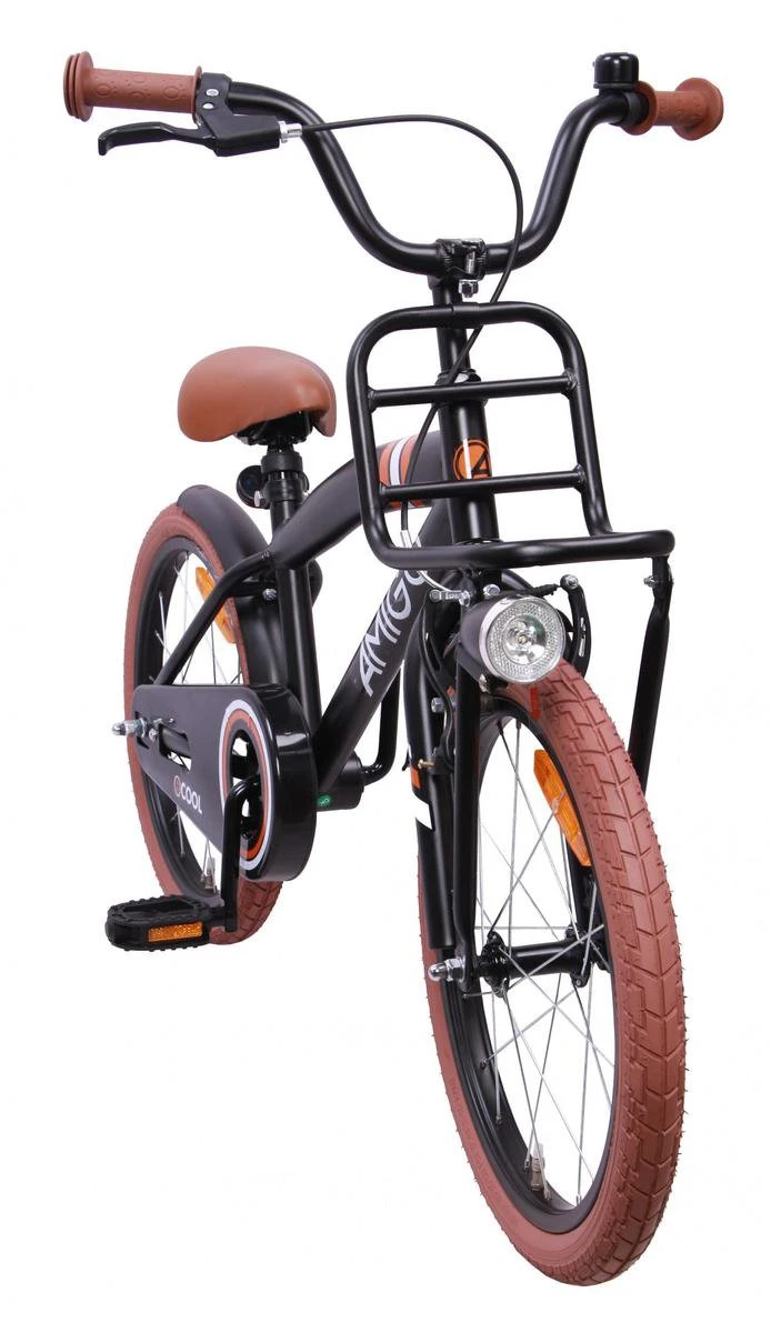 Amigo 2Cool Jongensfiets - Kinderfiets 20 Inch - Matzwart 4 Amigo 2Cool Jongensfiets - Kinderfiets 20 Inch - Matzwart - Afbeelding 2