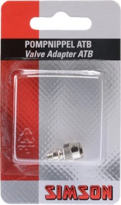 Simson - Oppompverloopnippel Voor Oppompen Autoventiel Met Gewone Fietspomp