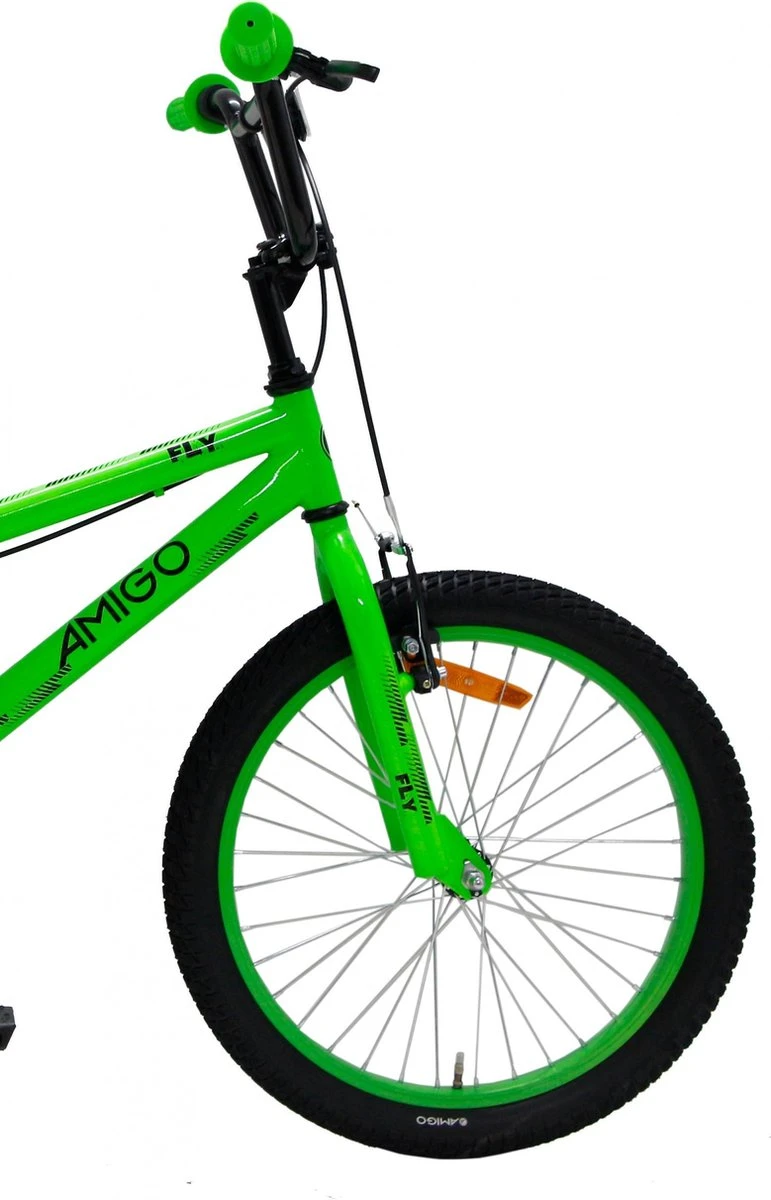 Amigo Fly - BMX Fiets 20 Inch - Fietscross Voor Jongens En Meisjes - Groen 4 Amigo Fly - BMX Fiets 20 Inch - Fietscross Voor Jongens En Meisjes - Groen - Afbeelding 2