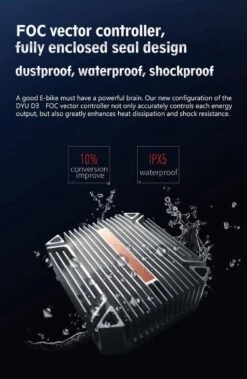 DYU D3F Opvouwbare Elektrische Fiets, Slimme Mountainbike Voor Volwassenen, 240W Aluminiumlegering Fiets Verwijderbare 36V/10Ah Lithium-ion Batterij Met 3 Rijmodi -Volare Shop 783x1200 1