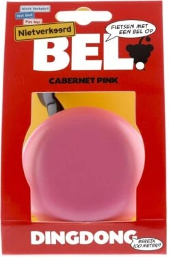Fietsbel Ding-Dong NietVerkeerd ø80mm - Cabarnet Pink -Volare Shop 792x1200