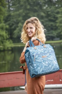 New Looxs Forest Lilly Enkele Fietstas Shopper - 18 Liter - Blauw 15 New Looxs Forest Lilly Enkele Fietstas Shopper - 18 Liter - Blauw -Volare Shop 799x1200 1
