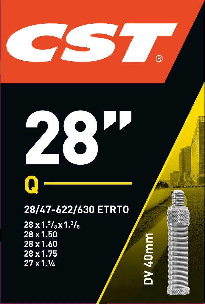CST | Binnenband Fiets | Hollands Ventiel | 28 Inch | Normaal Ventiel | 40 Mm - 28 X 1 3/8 - 1 1/8 - 1 1/2 - 150 | 37-622 | 5 CST | Binnenband Fiets | Hollands Ventiel | 28 Inch | Normaal Ventiel | 40 Mm - 28 X 1 3/8 - 1 1/8 - 1 1/2 - 150 | 37-622 | - Afbeelding 3
