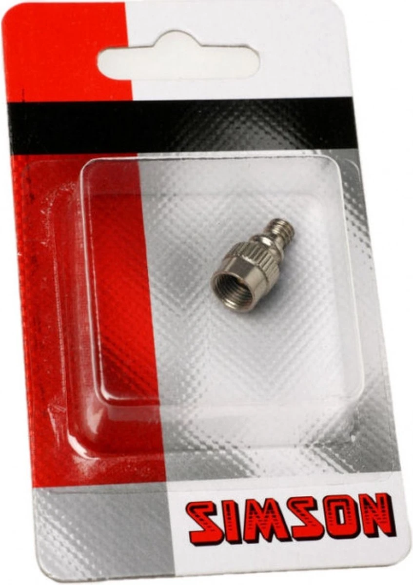 Simson - Oppompverloopnippel Voor Oppompen Autoventiel Met Gewone Fietspomp 12 Simson - Oppompverloopnippel Voor Oppompen Autoventiel Met Gewone Fietspomp - Afbeelding 10