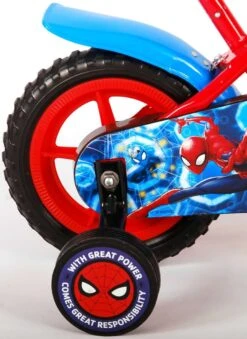Alternative view of Marvel Spider-Man Kinderfiets - Jongens - 10 Inch - Rood/Blauw - Doortrapper
