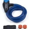 Xolid Kabelslot - Compact Fietsslot Uit Stevige Staalkabel Met 2x Sleutel En Frame Houder - Gebruik Slot Met Fiets - Alternatief Voor Ketting Ringslot Cijferslot Vouwslot Beugelslot - Lengte 120CM Dikte 12MM - Blauw -Volare Shop 878x1200