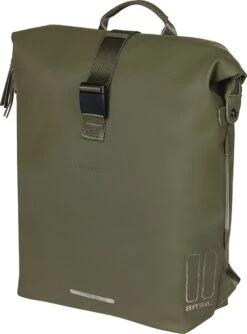 Basil SoHo Fietsrugzak Nordlicht - Enkele Fietstas - Mosgroen - 17 Liter