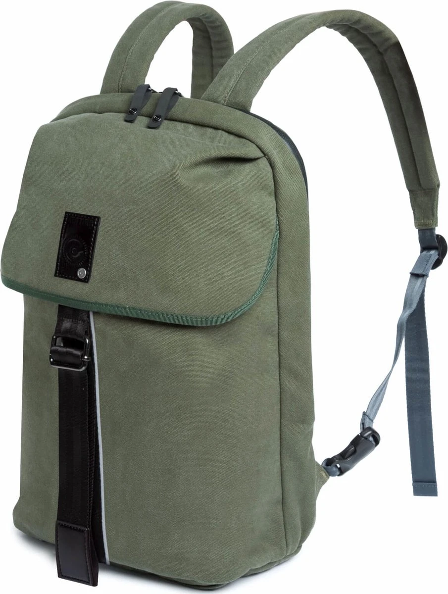 Cortina Durban Backpack/Rugtas - Enkele Fietstas - 18 Liter - Army Green/Groen - Dames/Heren 5 Cortina Durban Backpack/Rugtas - Enkele Fietstas - 18 Liter - Army Green/Groen - Dames/Heren - Afbeelding 3