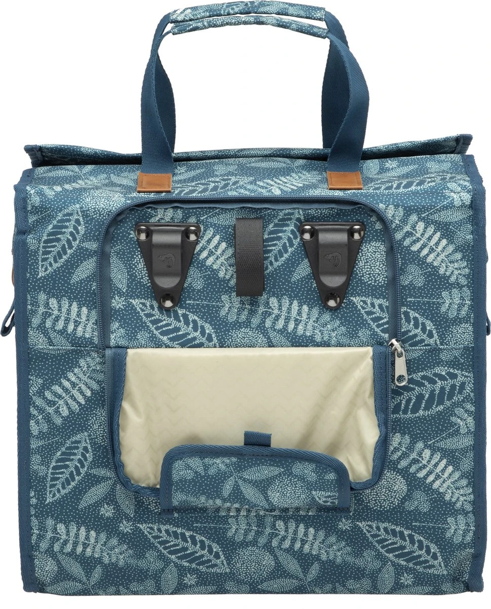 New Looxs Forest Lilly Enkele Fietstas Shopper - 18 Liter - Blauw 9 New Looxs Forest Lilly Enkele Fietstas Shopper - 18 Liter - Blauw - Afbeelding 7