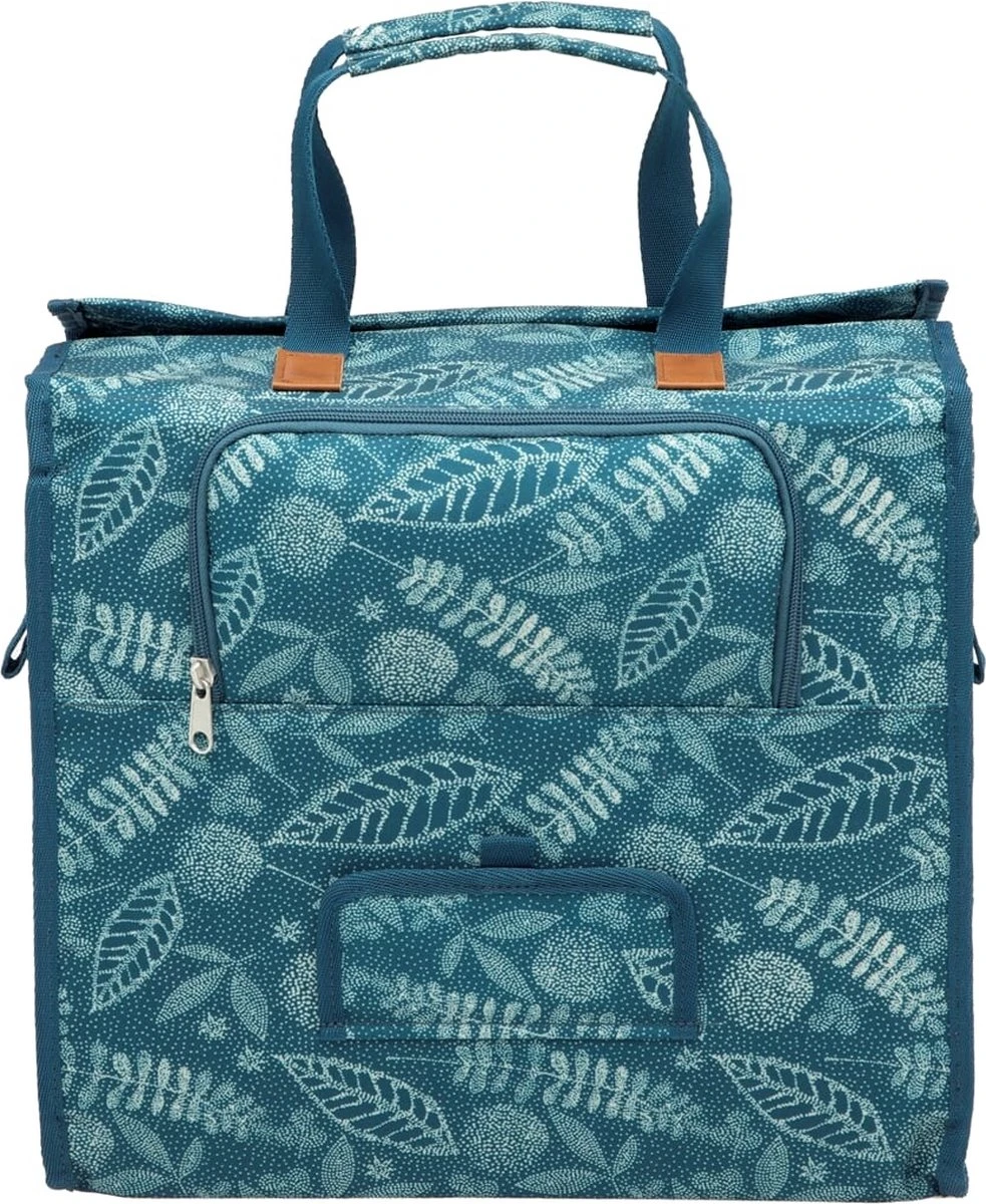 New Looxs Forest Lilly Enkele Fietstas Shopper - 18 Liter - Blauw 8 New Looxs Forest Lilly Enkele Fietstas Shopper - 18 Liter - Blauw - Afbeelding 6