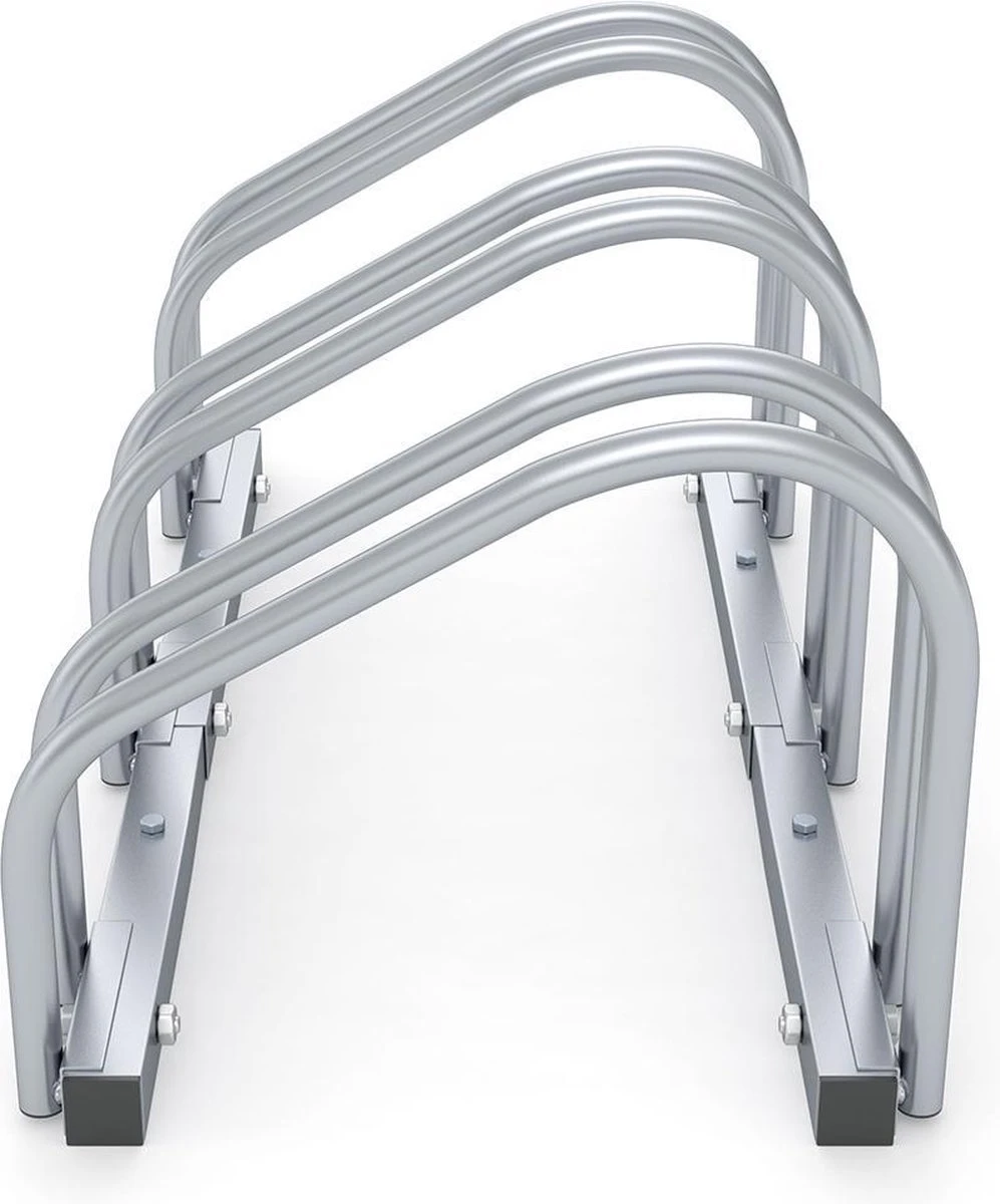 Monzana Fietsenstandaard – Voor 3 Fietsen 71x32x27cm - Zilver 5 Monzana Fietsenstandaard – Voor 3 Fietsen 71x32x27cm - Zilver - Afbeelding 3